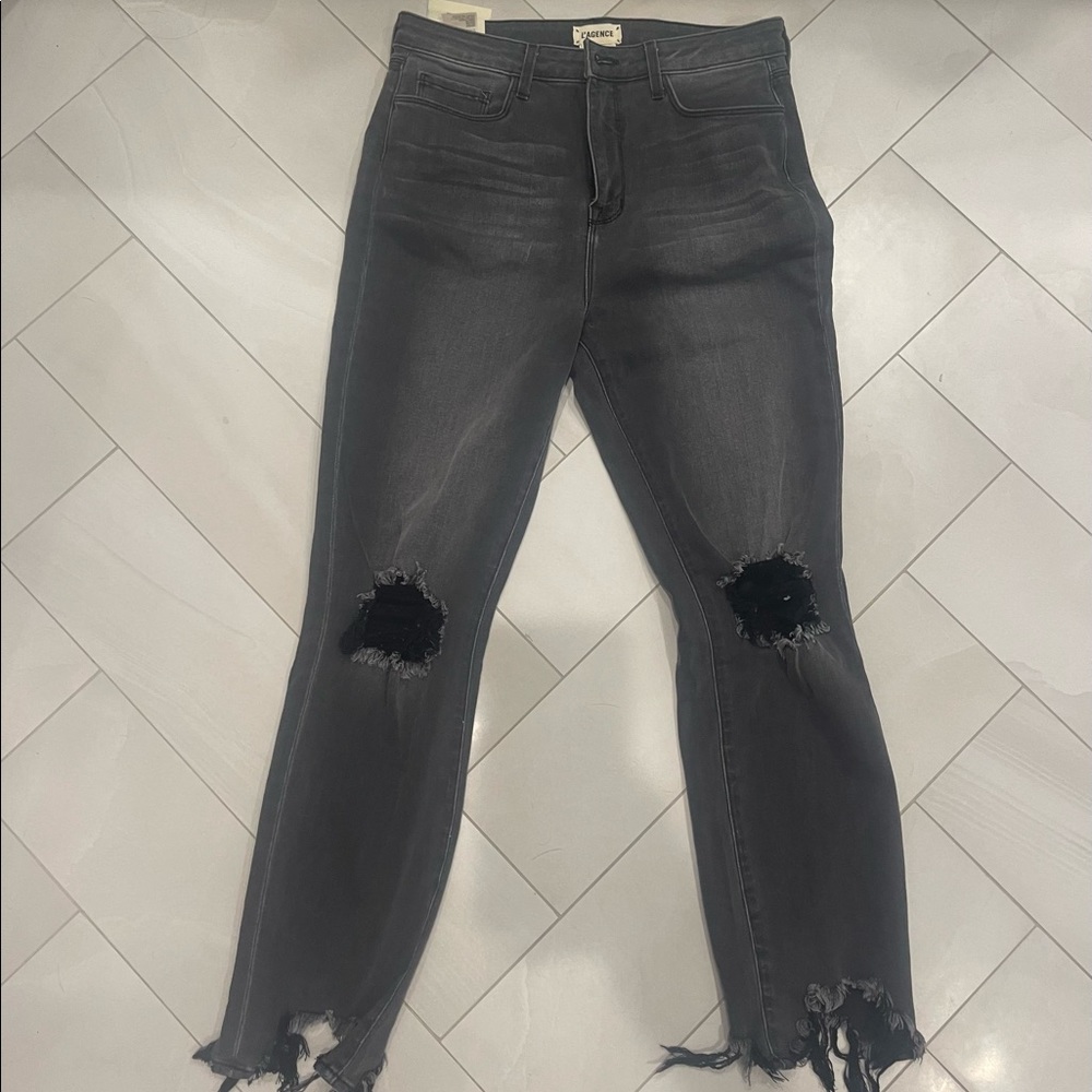 L’Agence High Line destroyed high rise straight jeans